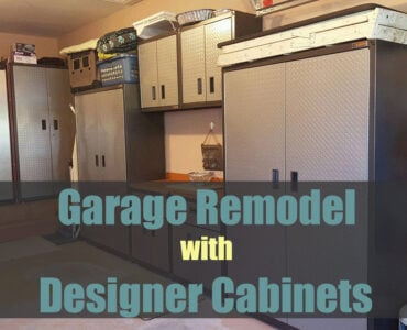 Garage Remodel with Designer Cabinets - Sassy Townhouse Living