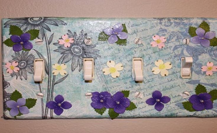 Light Switch Decoupage
