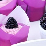 Blackberry White Chocolate Cupcakes - What a Beautiful Cupcake!