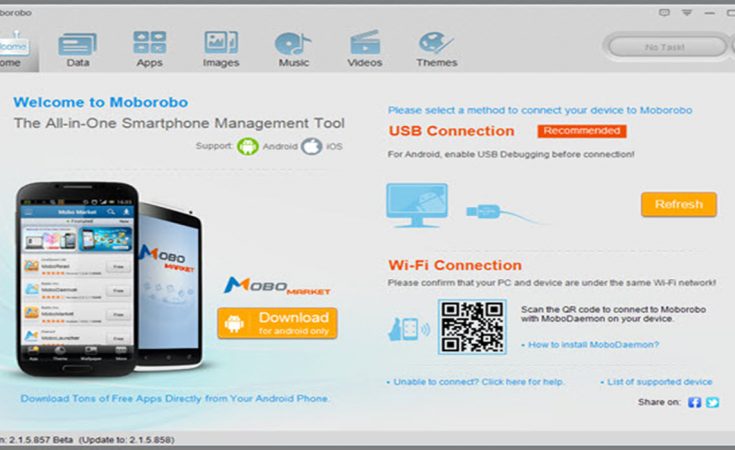 MoboRobo - Manage Your Mobile Device Directly From Your PC