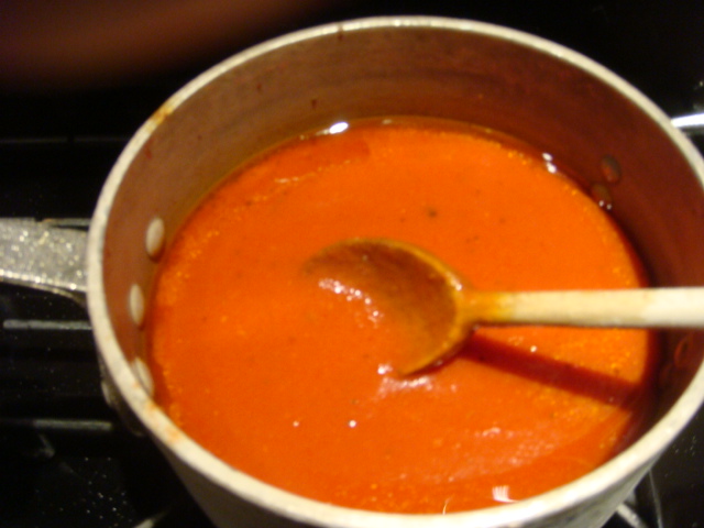 soupy mixture