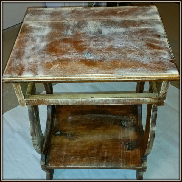 How To Transform A Battered End Table Into A Decorative Plant Stand