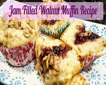 Jam Filled Walnut Muffin Recipe