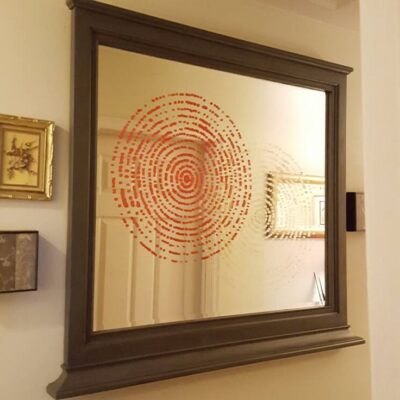 How To Stencil An Old Mirror Back To Beautiful & A $50 Stencil Giveaway