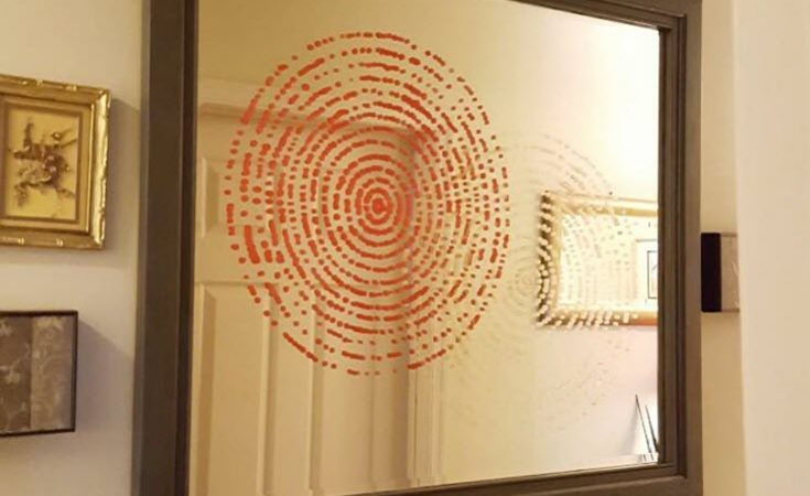How To Stencil An Old Mirror Back To Beautiful & A $50 Stencil Giveaway