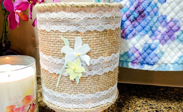 How To Easily Create A Charming Farmhouse Lighted Jar