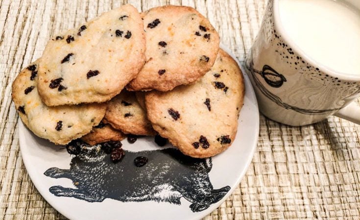 Currant And Orange Shortbread Cookies