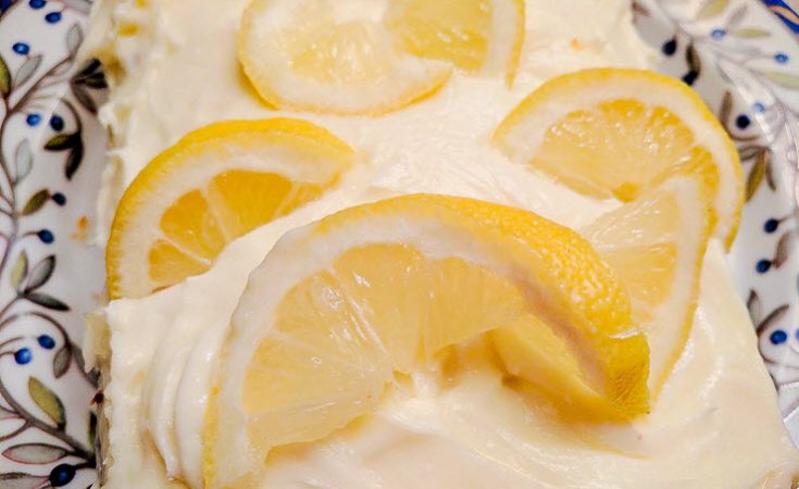 Lemon Pound Cake With Lemon Cream Cheese Frosting