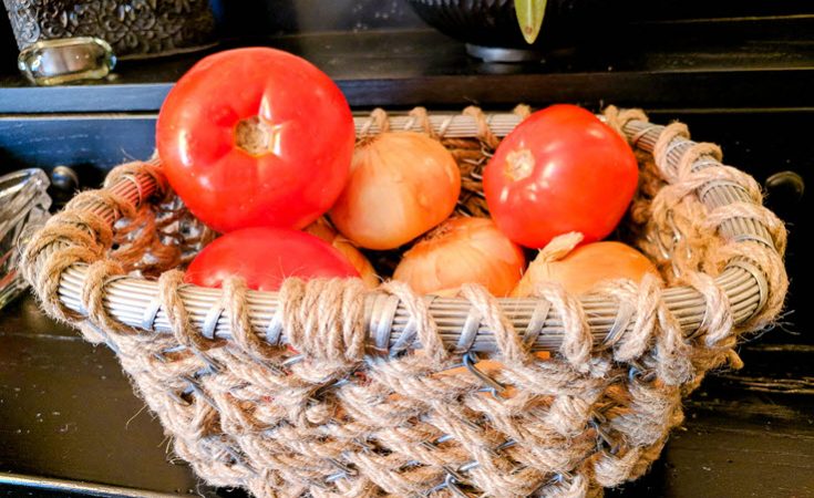 Jute Metal Basket