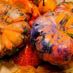 Nail Polish Dipped Pumpkins