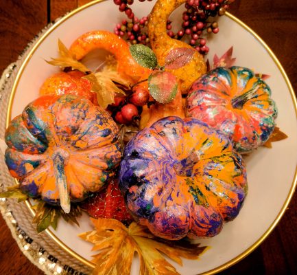 How To Easily Make Beautiful Nail Polish Dipped Pumpkins
