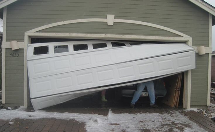 faulty garage door