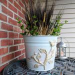 old metal bucket farmhouse decor