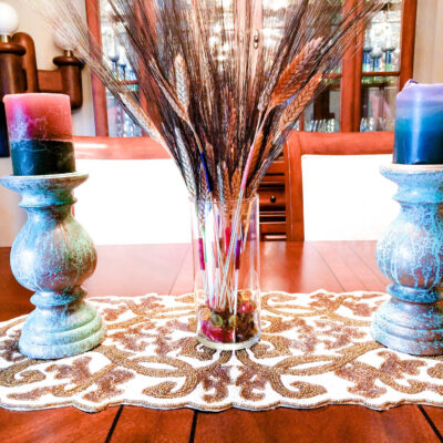Color Wrapped Wheat DIY Fall Decor