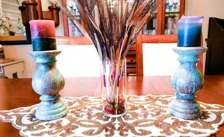 Color Wrapped Wheat DIY Fall Decor