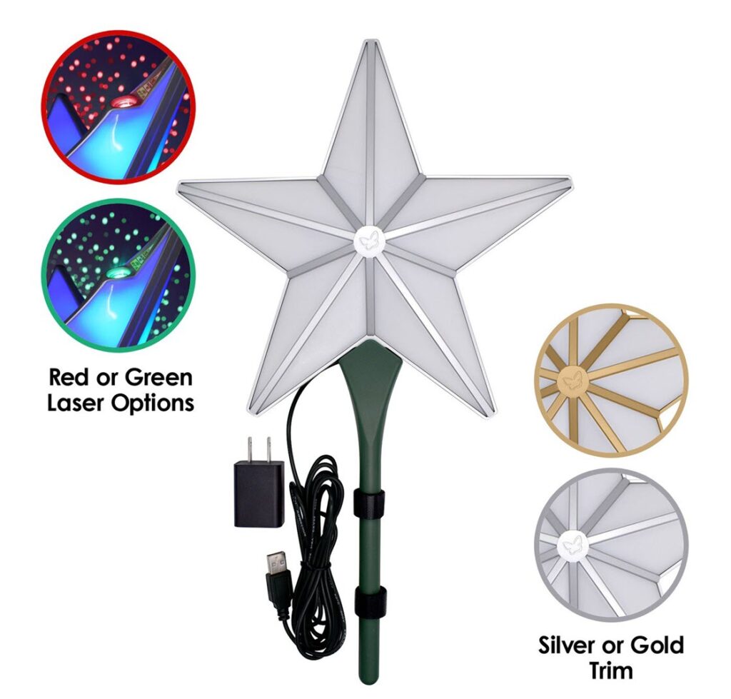 BlissLights Laser Christmas Tree Topper