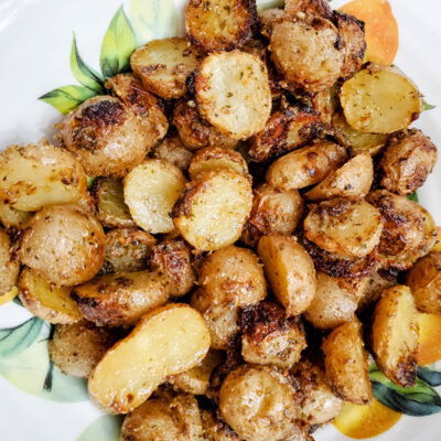 Roasted Ranch Potatoes Bacon Bits & Scrambled Eggs