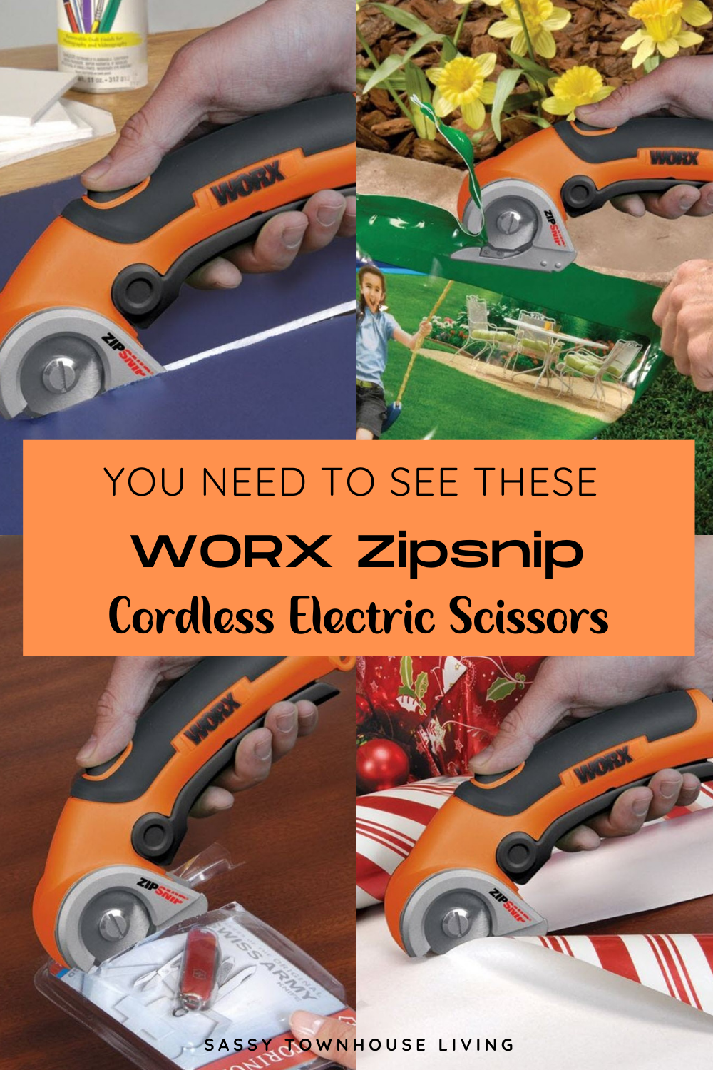 You Need To See These WORX ZipSnip Cordless Electric Scissors