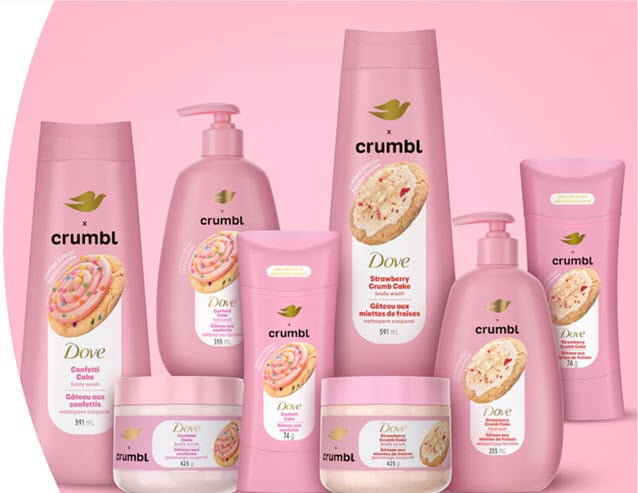 Dove X Crumbl Limited Edition Collection