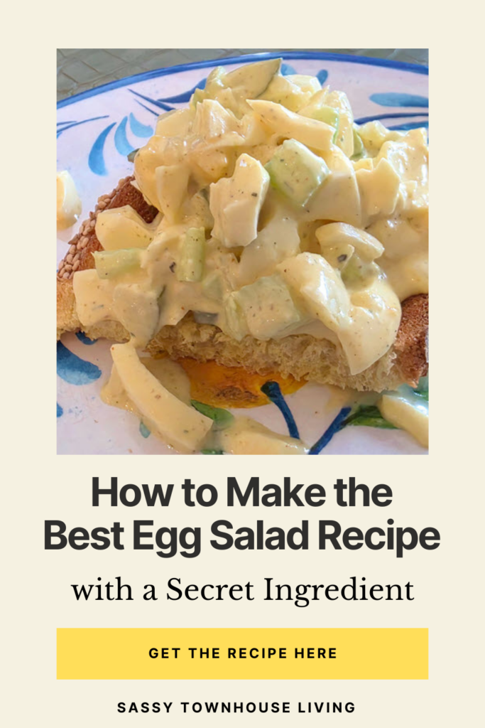 How to Make the Best Egg Salad Recipe with a Secret Ingredient - Sassy Townhouse Living.