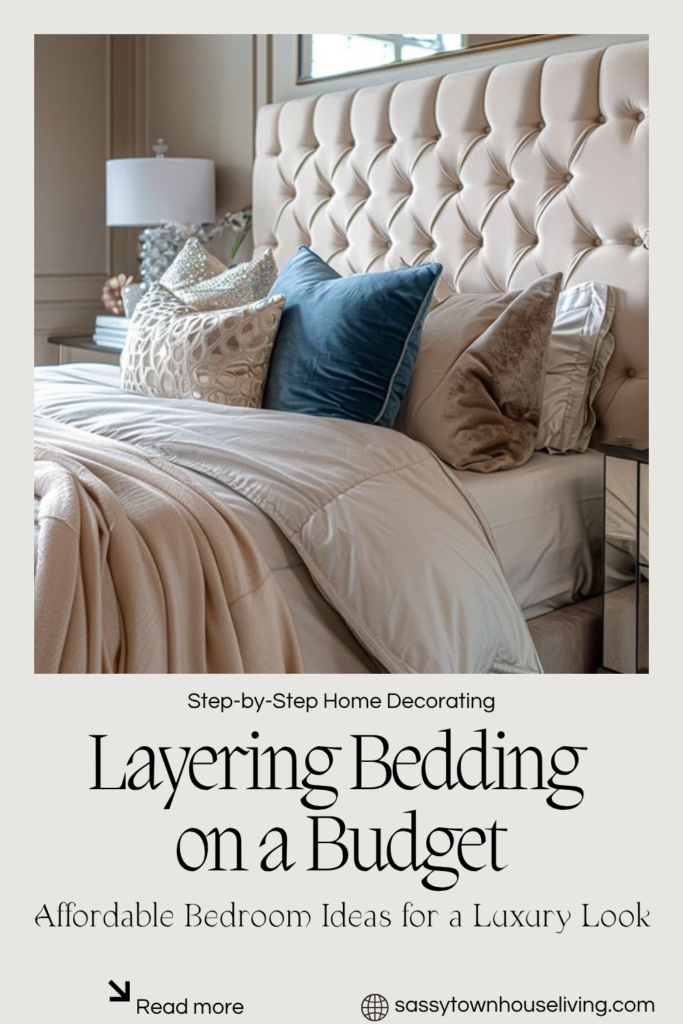 Layering Bedding on a Budget - Sassy Townhouse Living