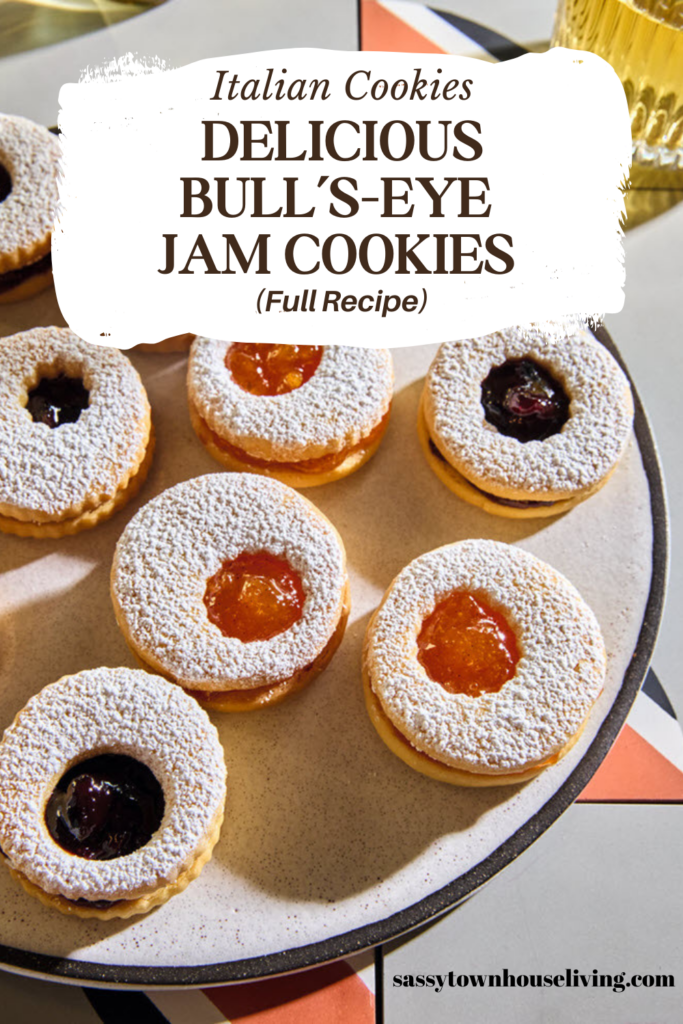 Italian Cookies Delicious Bull’s-Eye Jam Cookies - Sassy Townhouse Living